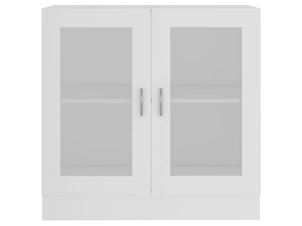 Armoire à vitrine Blanc 82,5x30,5x80 cm Bois d'ingénierie