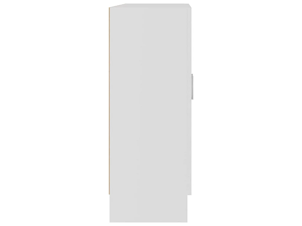 Armoire à vitrine Blanc 82,5x30,5x80 cm Bois d'ingénierie