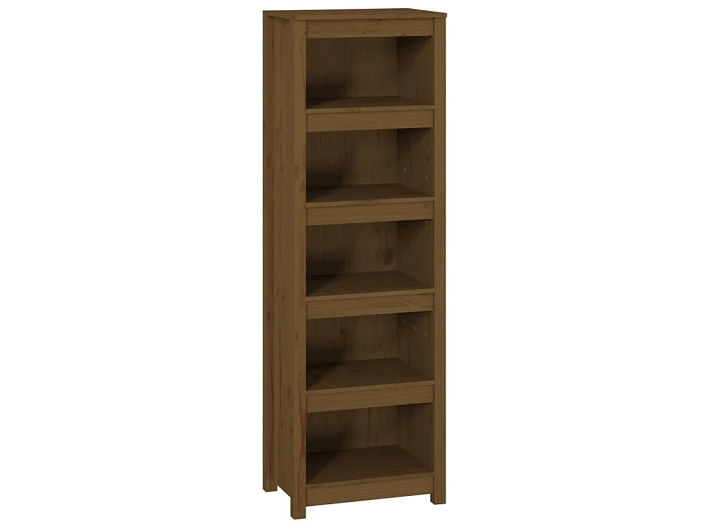 Bibliothèque Marron miel 50x35x154 cm Bois de pin massif