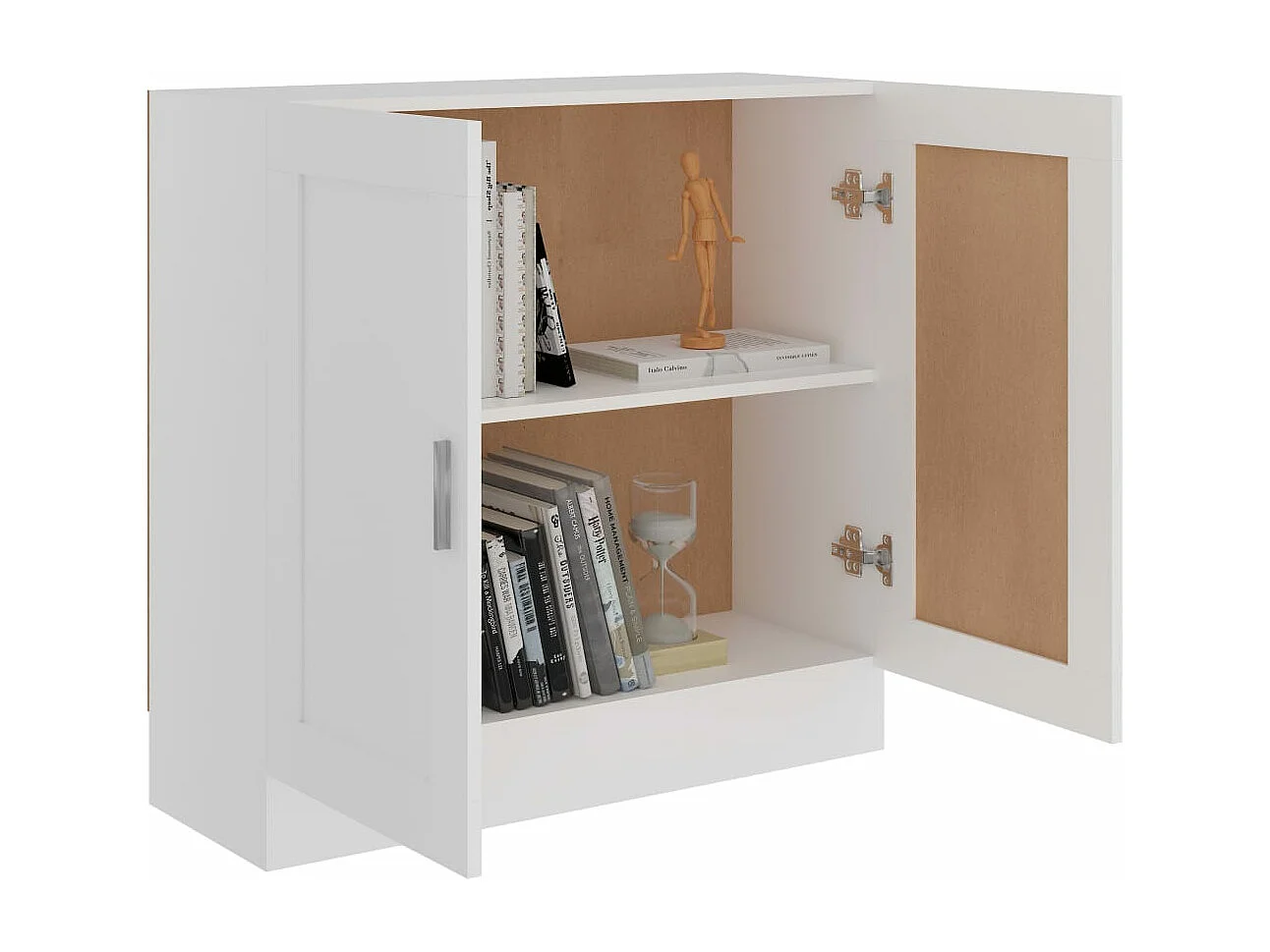 Boekenkast 82,5x30,5x80 cm bewerkt hout wit