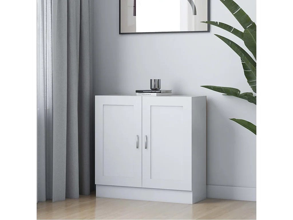 Estantería librería madera contrachapada blanco 82,5x30,5x80 cm