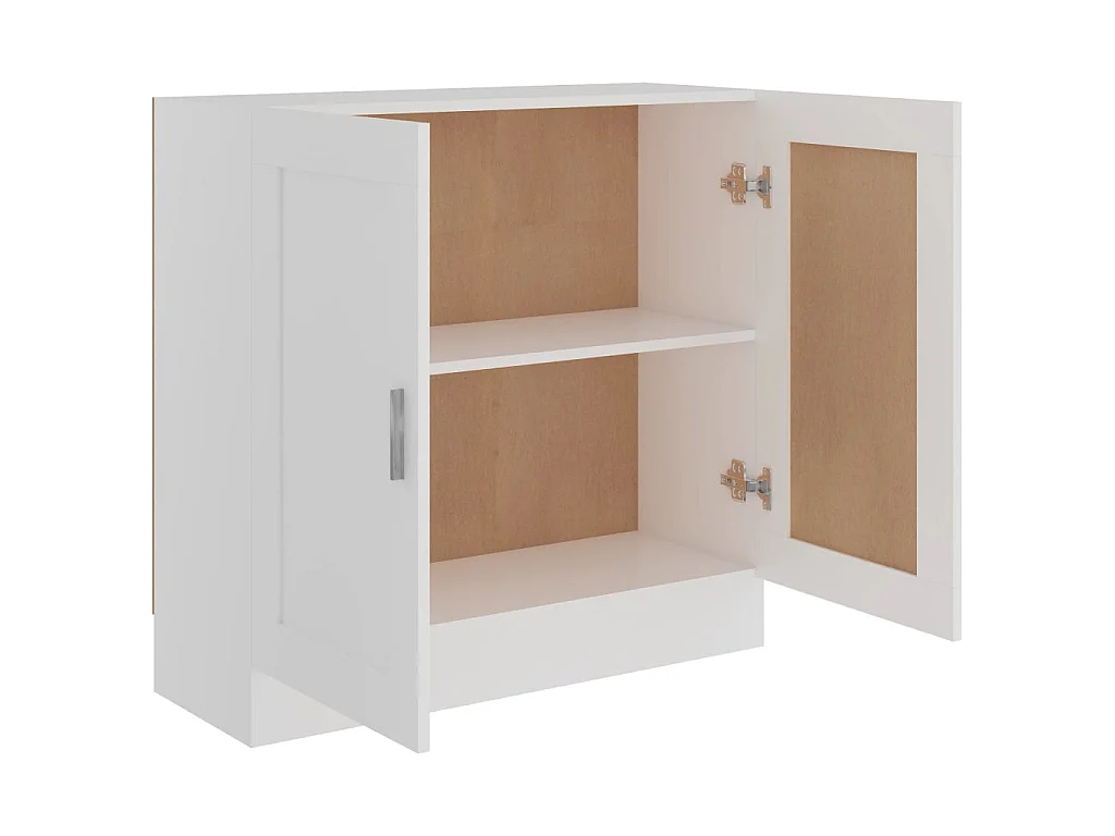 Bibliothèque Blanc 82,5x30,5x80 cm Bois d'ingénierie