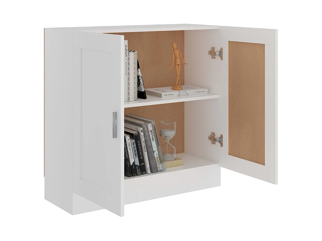 Bibliothèque Blanc 82,5x30,5x80 cm Bois d'ingénierie