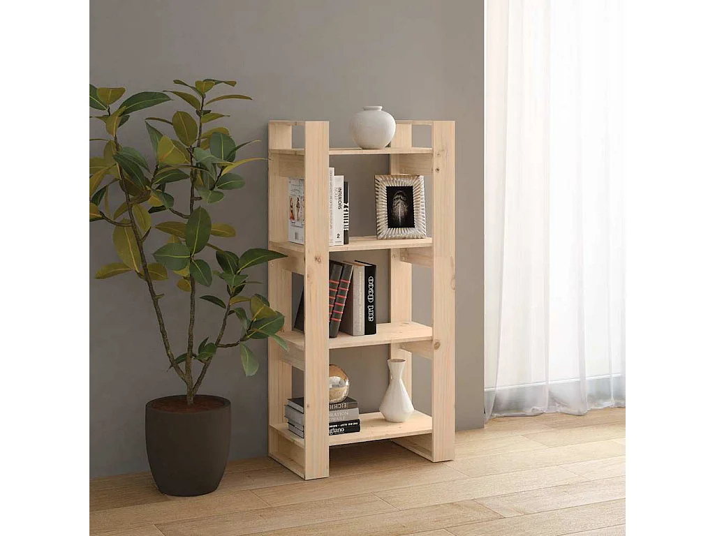 Bibliothèque/Séparateur de pièce 60x35x125 cm Bois massif