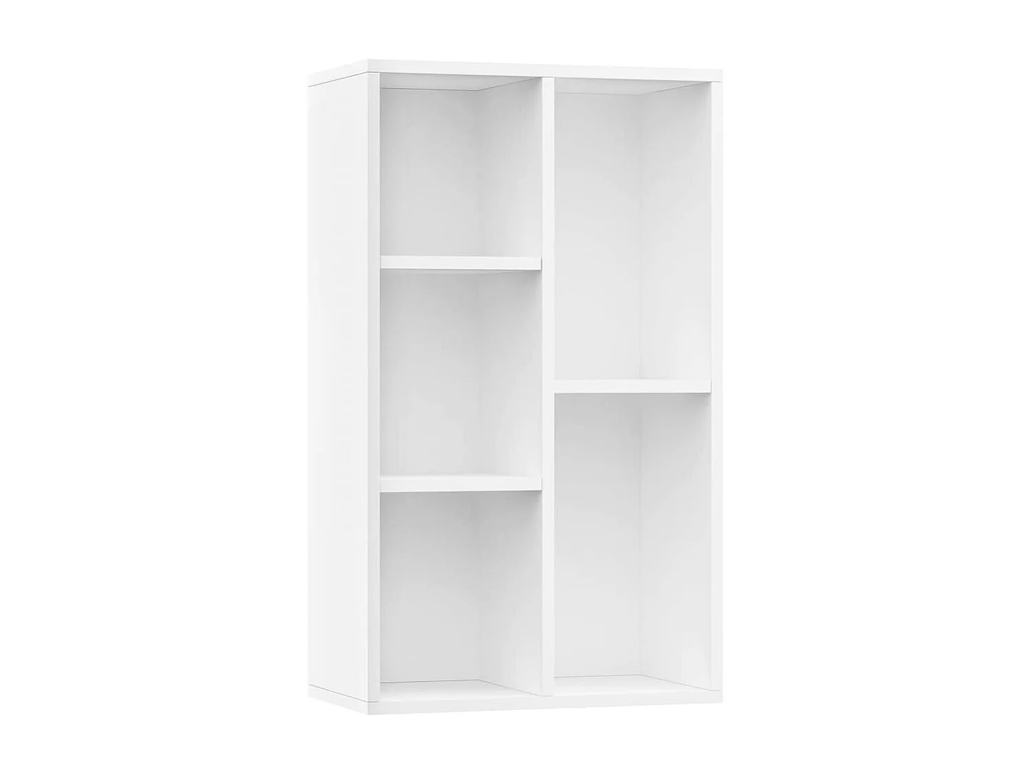 Bücherregal/Sideboard Weiß 50x25x80 cm Holzwerkstoff