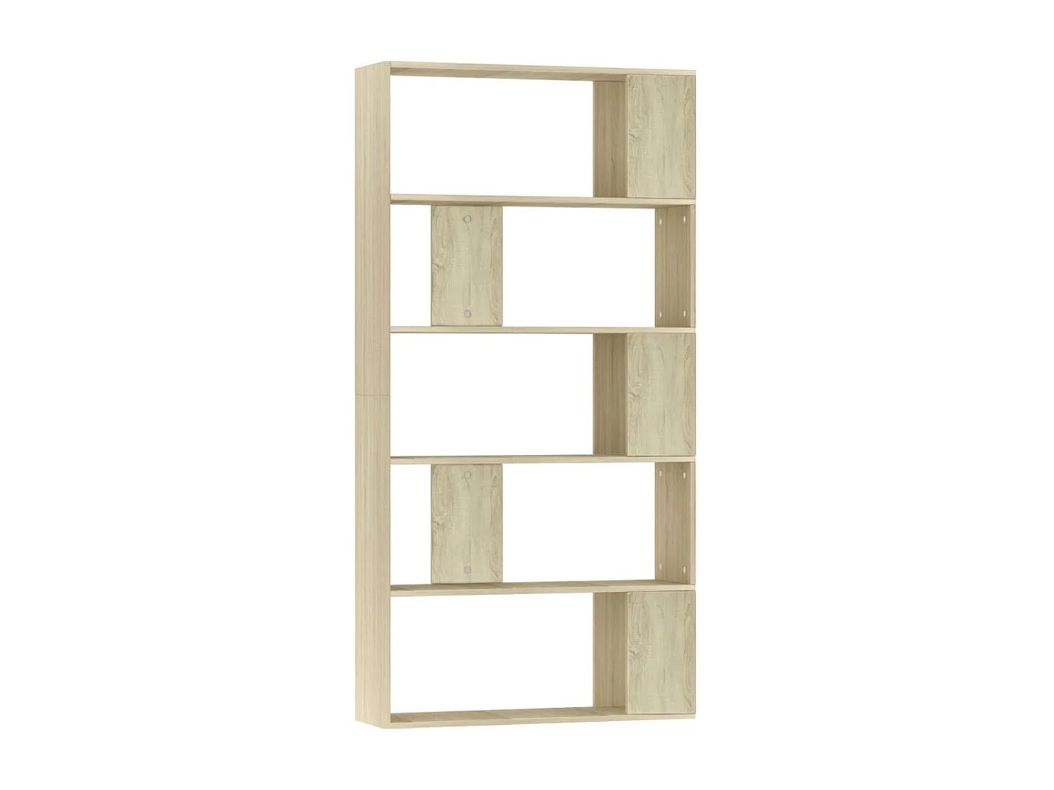 Boekenkast/kamerscherm 80x24x159 cm bewerkt hout sonoma eiken