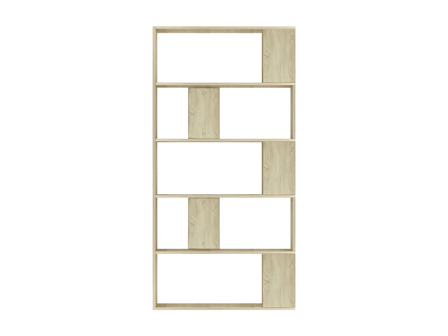 Boekenkast/kamerscherm 80x24x159 cm bewerkt hout sonoma eiken
