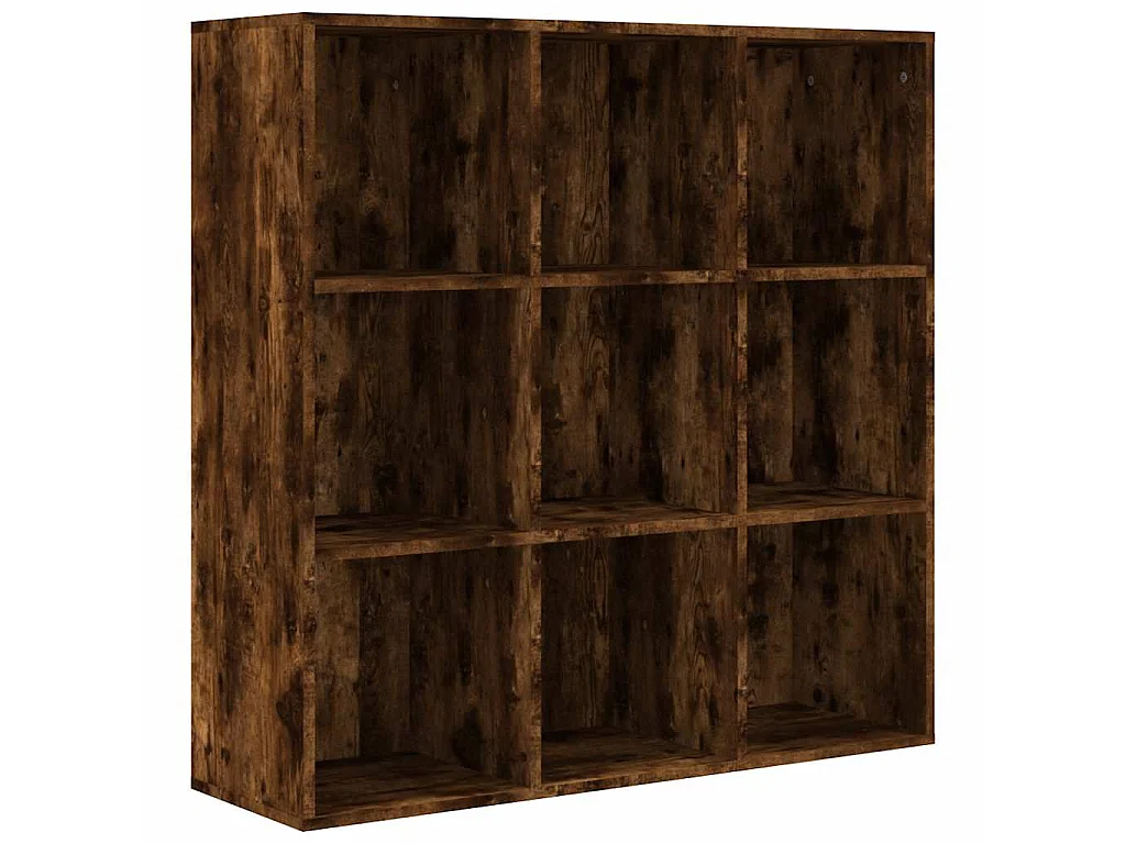 Armoire à livres chêne fumé 98x29x97,5 cm