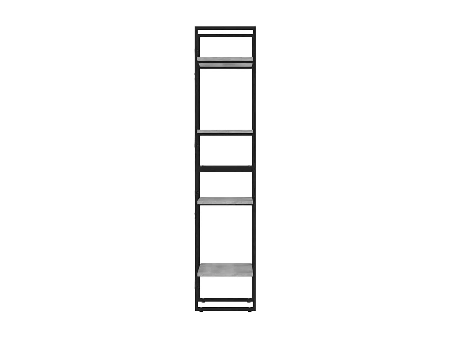 Bibliothèque 4 niveaux Sonoma gris 40x30x140 cm Bois