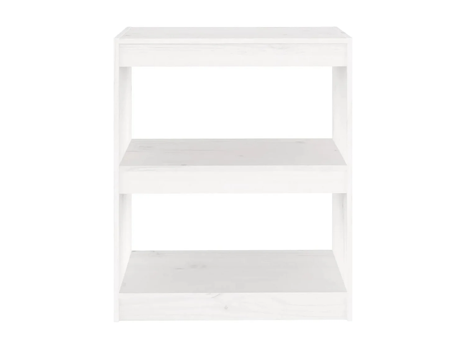 Estante/divisória 60x30x71,5 cm madeira de pinho maciça branco
