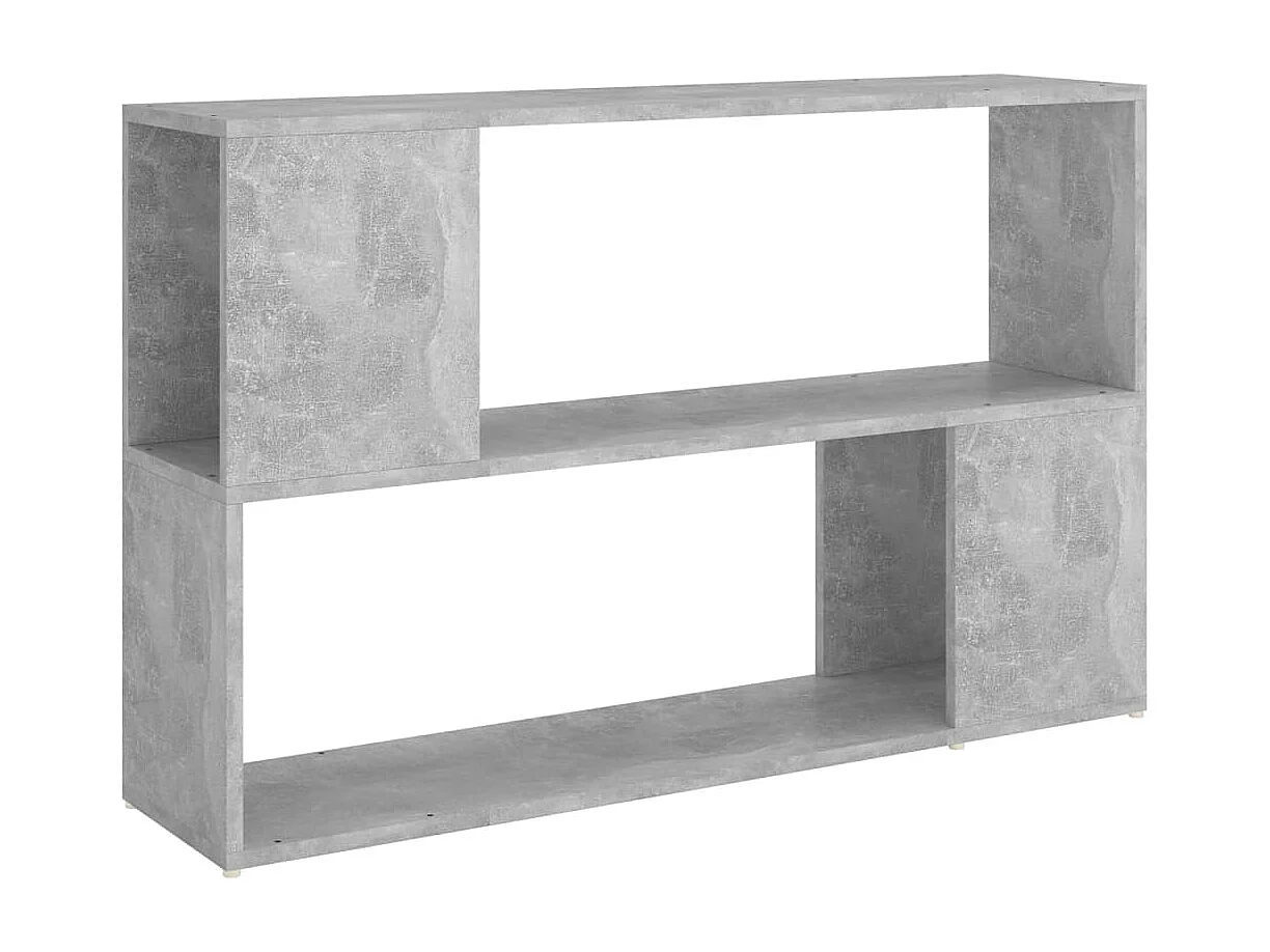 Bibliothèque Gris béton 100x24x63 cm Bois d'ingénierie