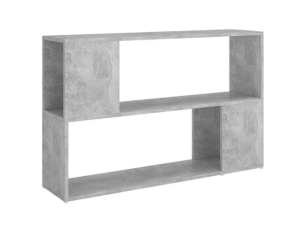 Bibliothèque Gris béton 100x24x63 cm Bois d'ingénierie