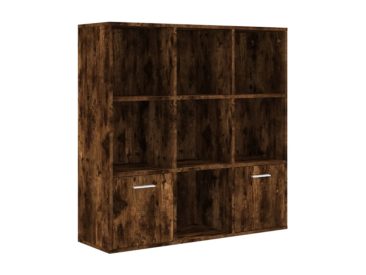 Armoire à livres Chêne fumé 98x30x98 cm