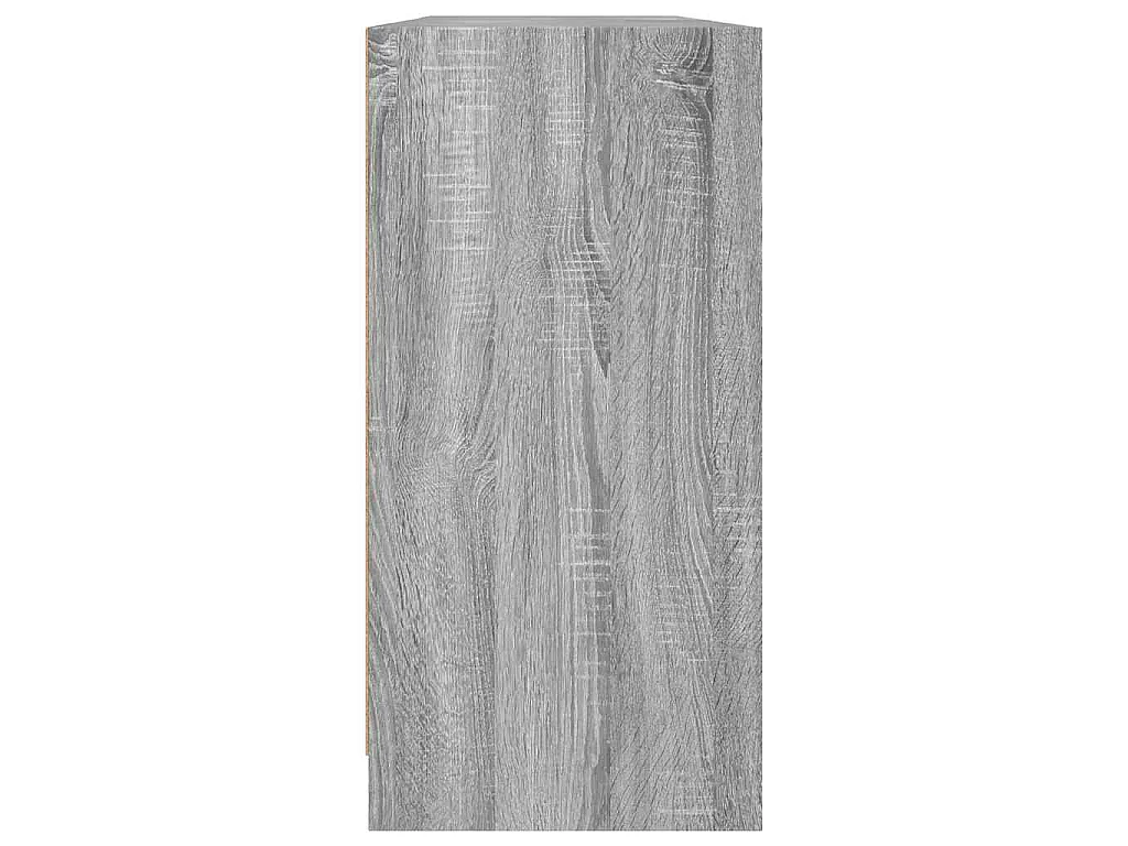 Bibliothèque avec portes sonoma gris 204x37x75 cm
