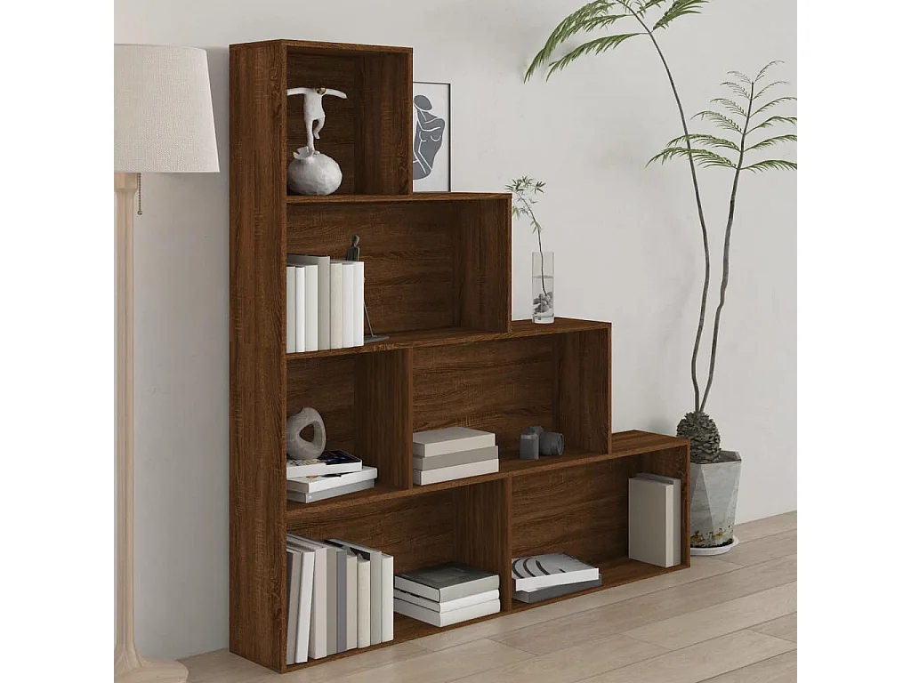 Armoire à livres Chêne marron 155x24x160 cm