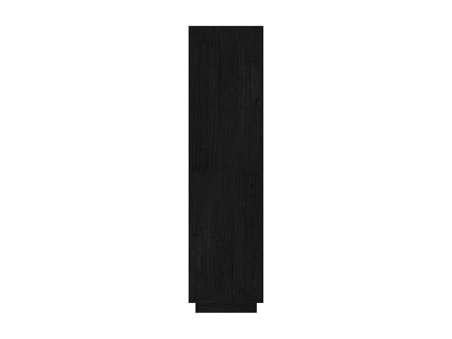 Bibliothèque/Séparateur de pièce Noir 60x35x135 cm Pin massif