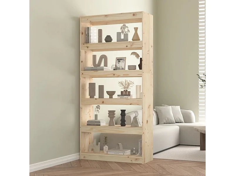 Bücherregal/Raumteiler 80x30x167,4 cm Massivholz Kiefer