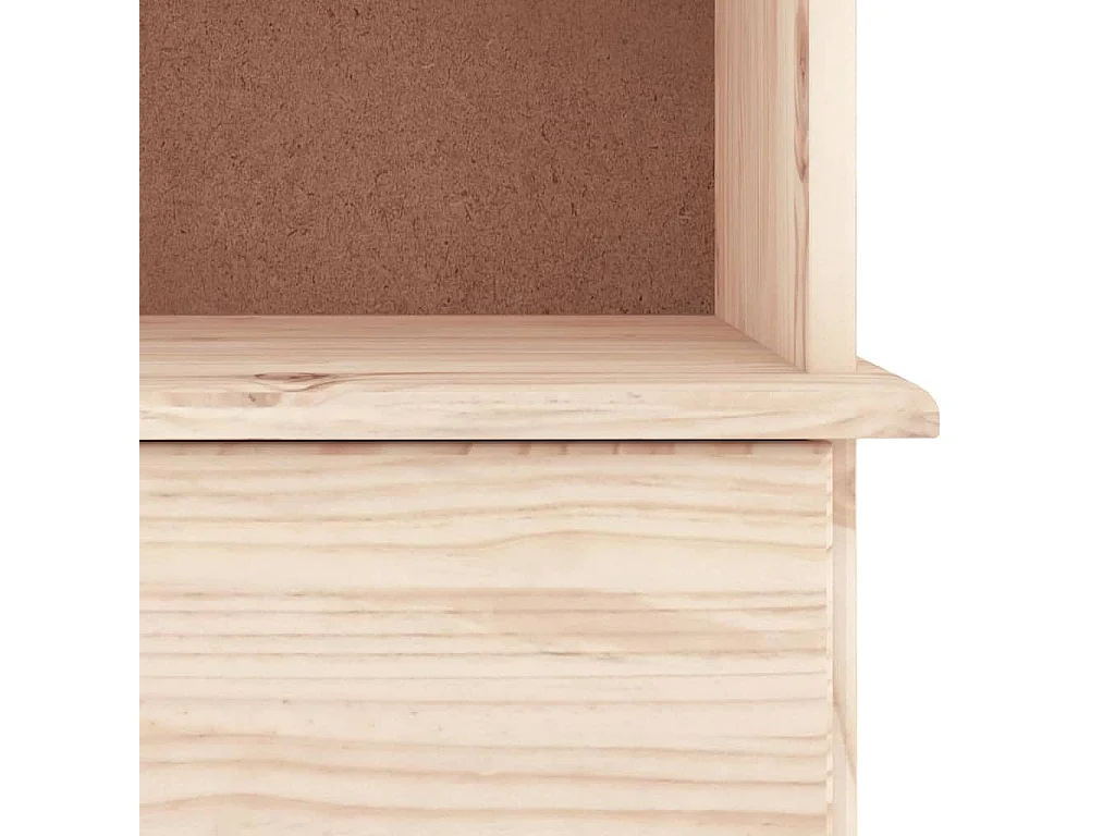 Bibliothèque avec tiroirs ALTA 77x35x186,5cm bois massif de pin