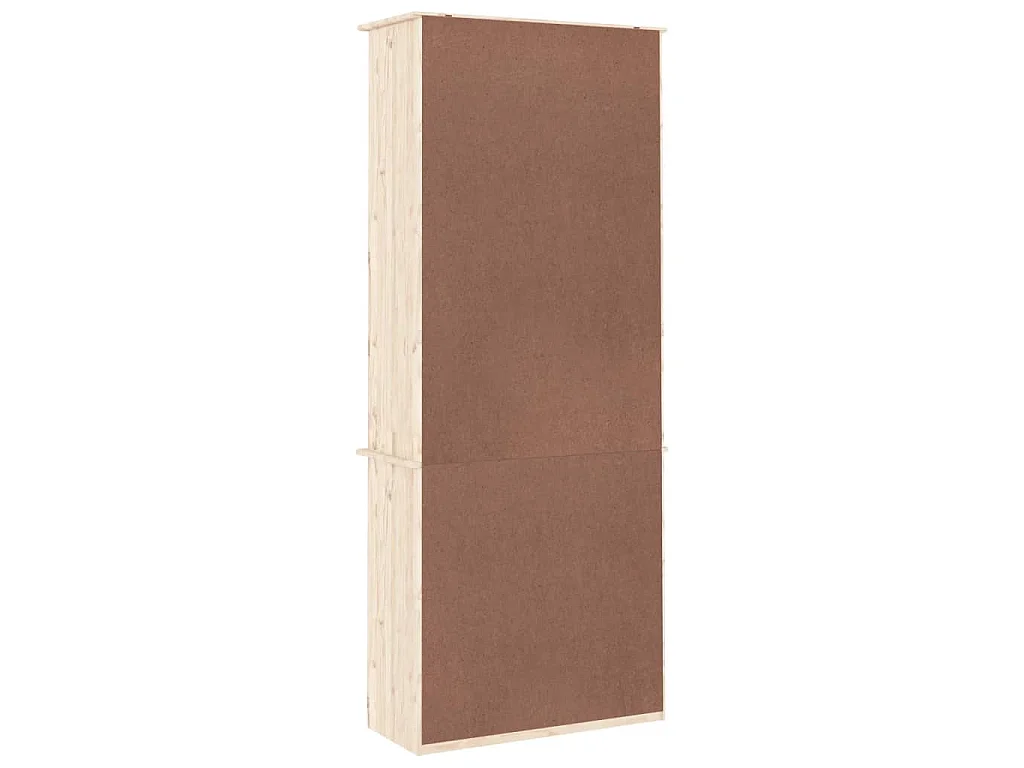 Boekenkast met lades ALTA 77x35x186,5 cm massief grenenhout