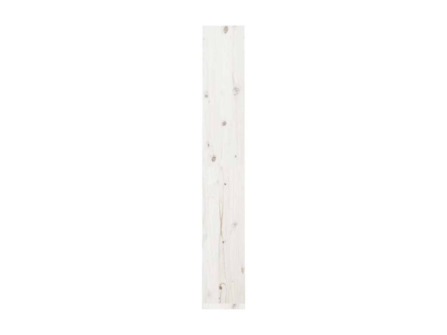 Bücherregal/Raumteiler Weiß 60x30x199,5 cm Massivholz Kiefer