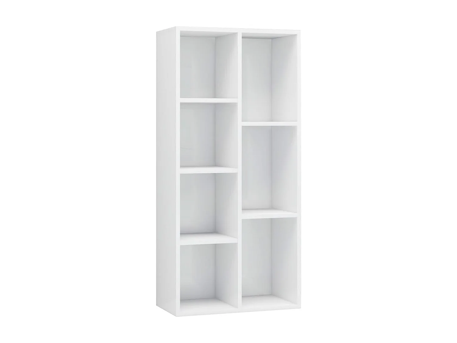 Estante 50x25x106 cm derivados de madeira branco brilhante