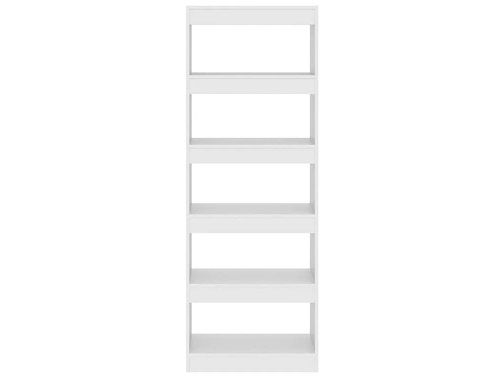 Bibliothèque/séparateur de pièce blanc bois d'ingénierie