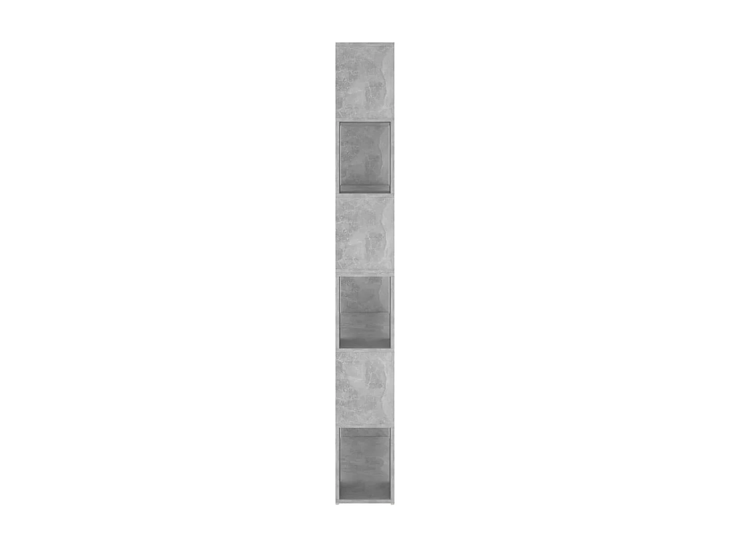 Bibliothèque/Séparateur de pièce Gris béton 100x24x188 cm
