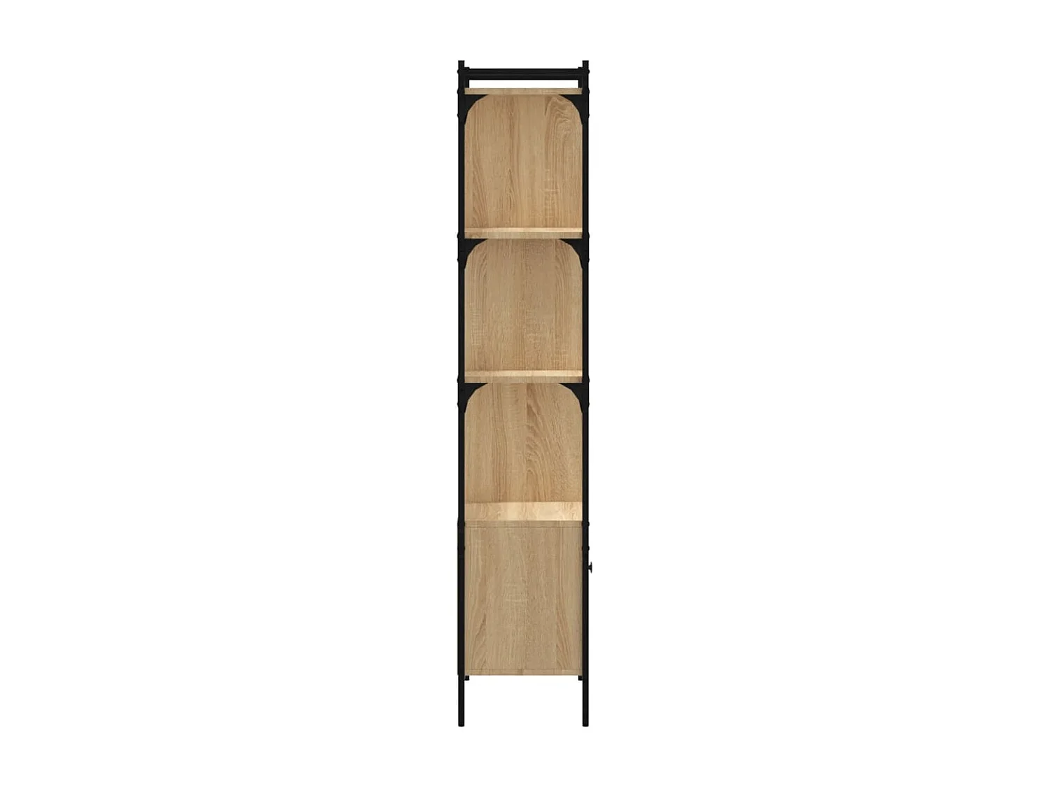 Bibliothèque avec porte chêne sonoma 44,5x30x154,5 cm