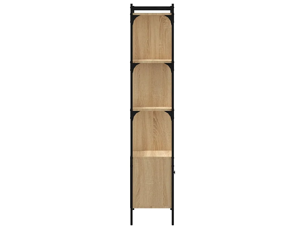 Bibliothèque avec porte chêne sonoma 44,5x30x154,5 cm