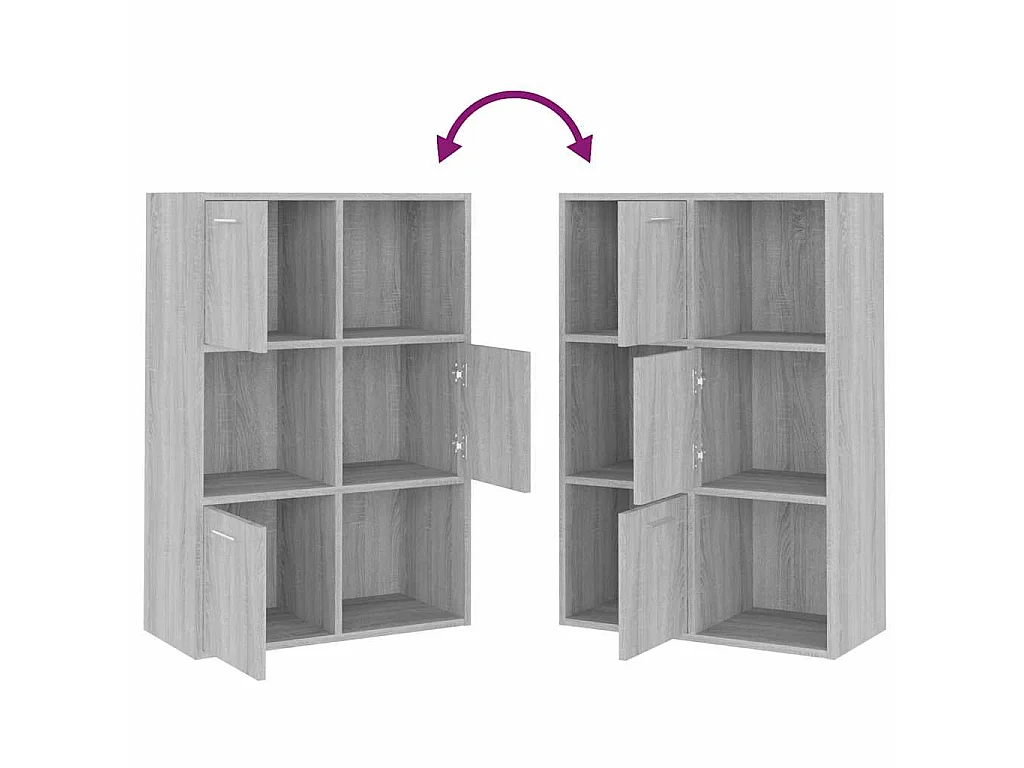 Armoire de rangement Sonoma gris 60x29,5x90 cm