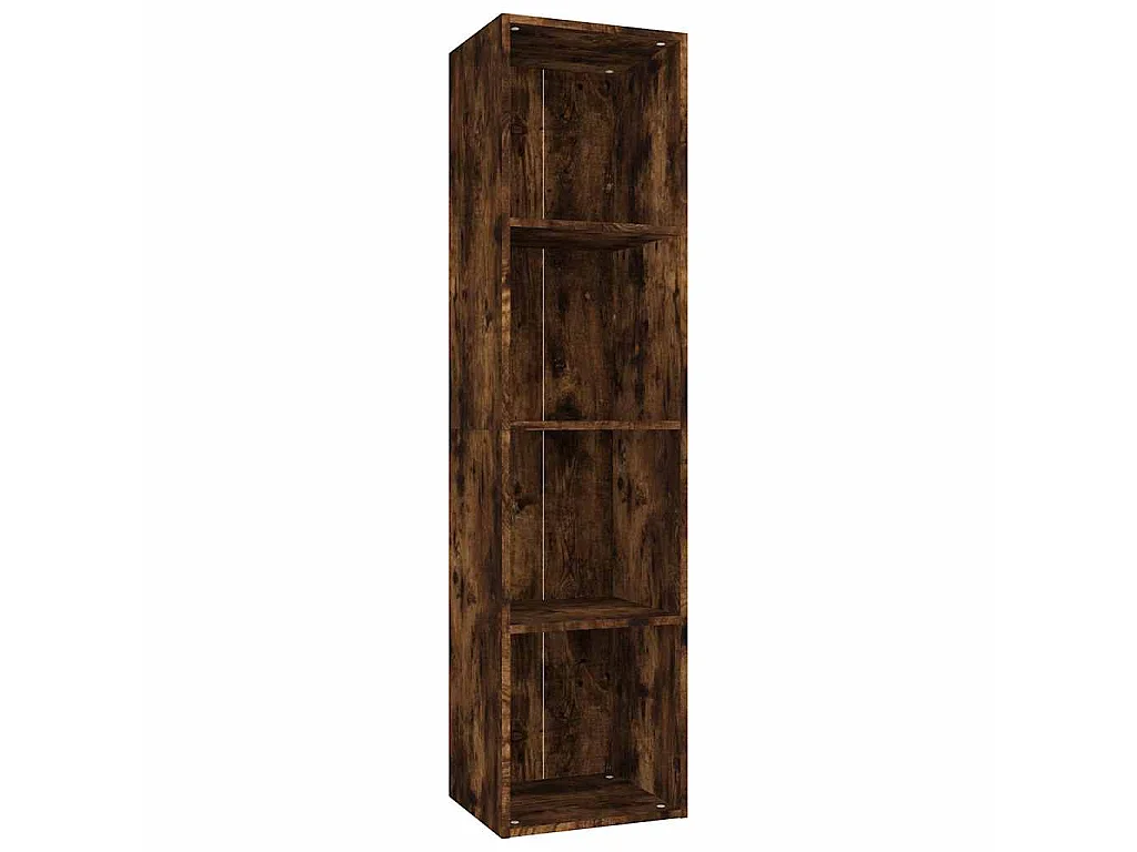 Bibliothèque/Meuble TV Chêne fumé 36x30x143cm Bois d'ingénierie