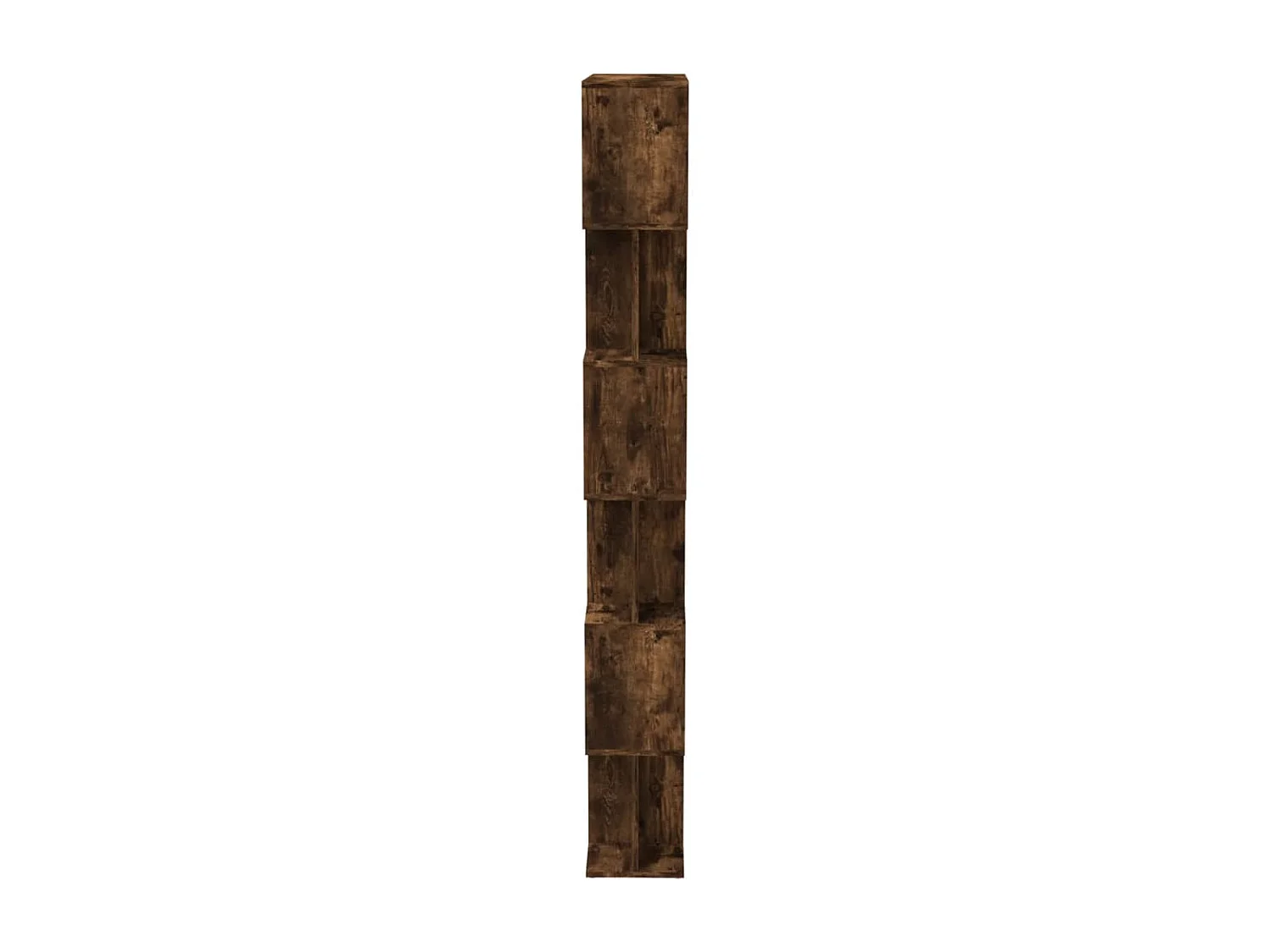 Bibliothèque/Cloison Chêne fumé 80x24x192 cm Bois d'ingénierie