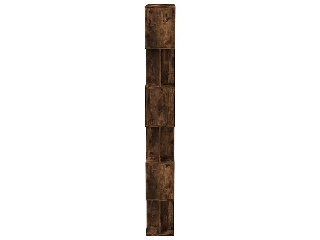 Bibliothèque/Cloison Chêne fumé 80x24x192 cm Bois d'ingénierie