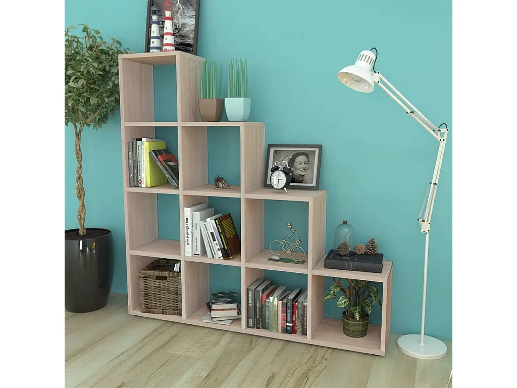 Bibliothèque/étagère 142 cm Couleur de chêne