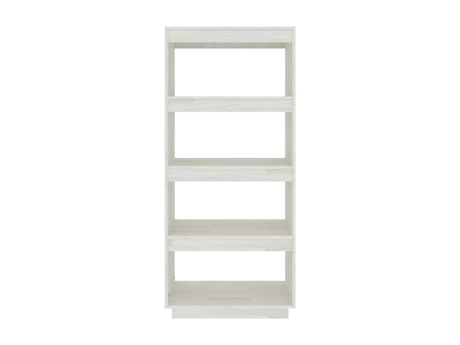 Boekenkast/kamerscherm 60x35x135 cm massief grenenhout wit