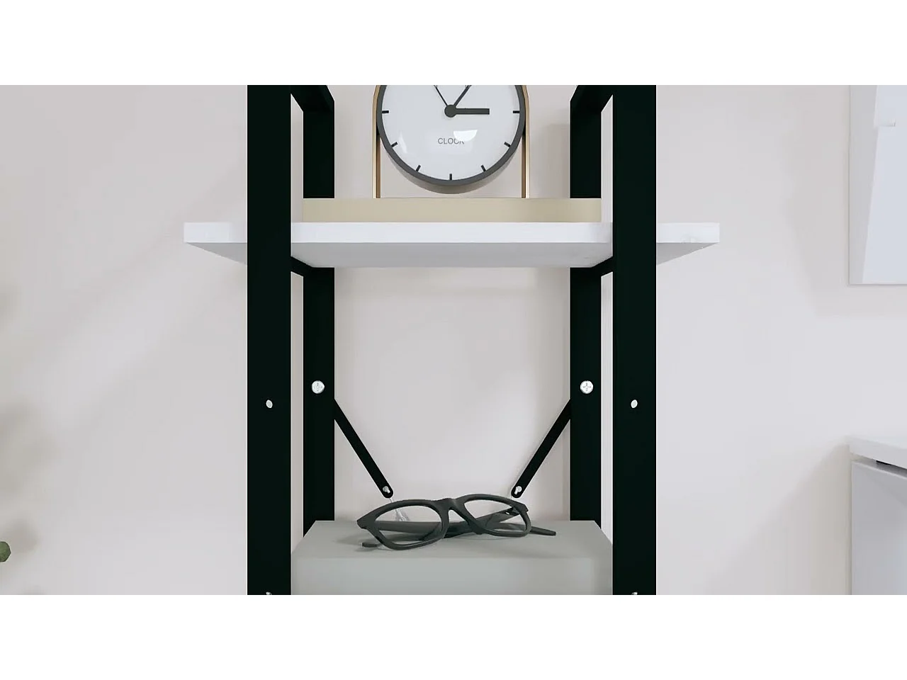 Bücherregal 3 Böden Weiß 40x30x105 cm Massivholz Kiefer