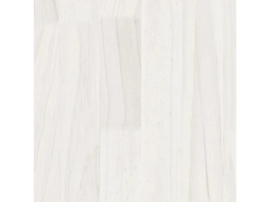 Bibliothèque à 3 niveaux Blanc 40x30x105 cm Bois de pin massif