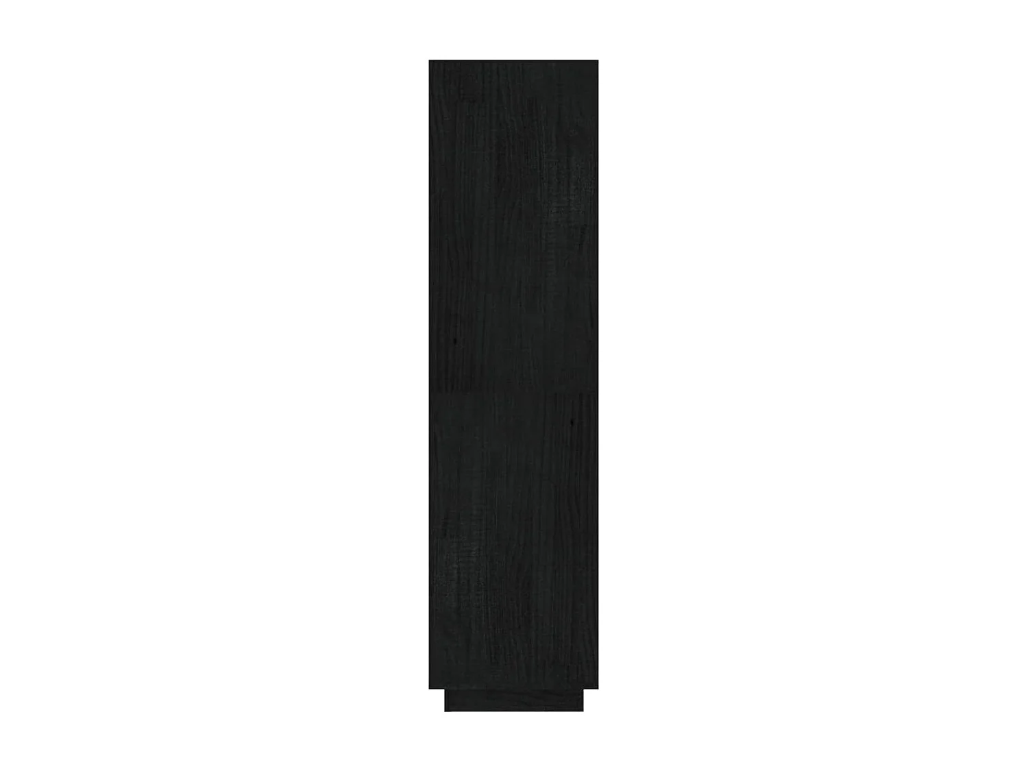 Boekenkast/kamerscherm 40x35x135 cm massief grenenhout zwart