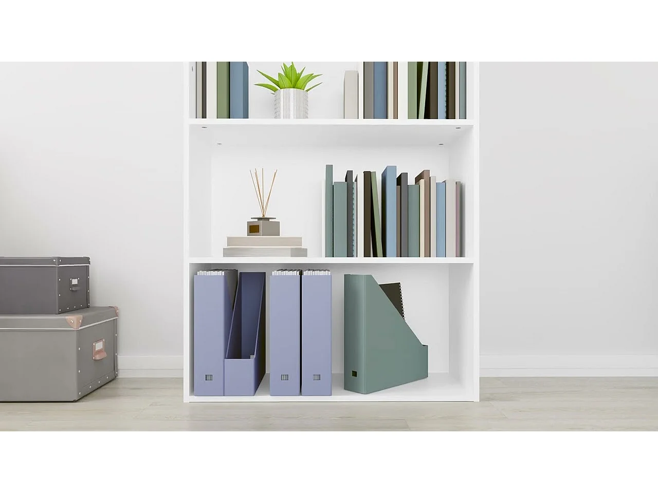 Boekenkast met 5 schappen 80x30x189 cm bewerkt hout wit