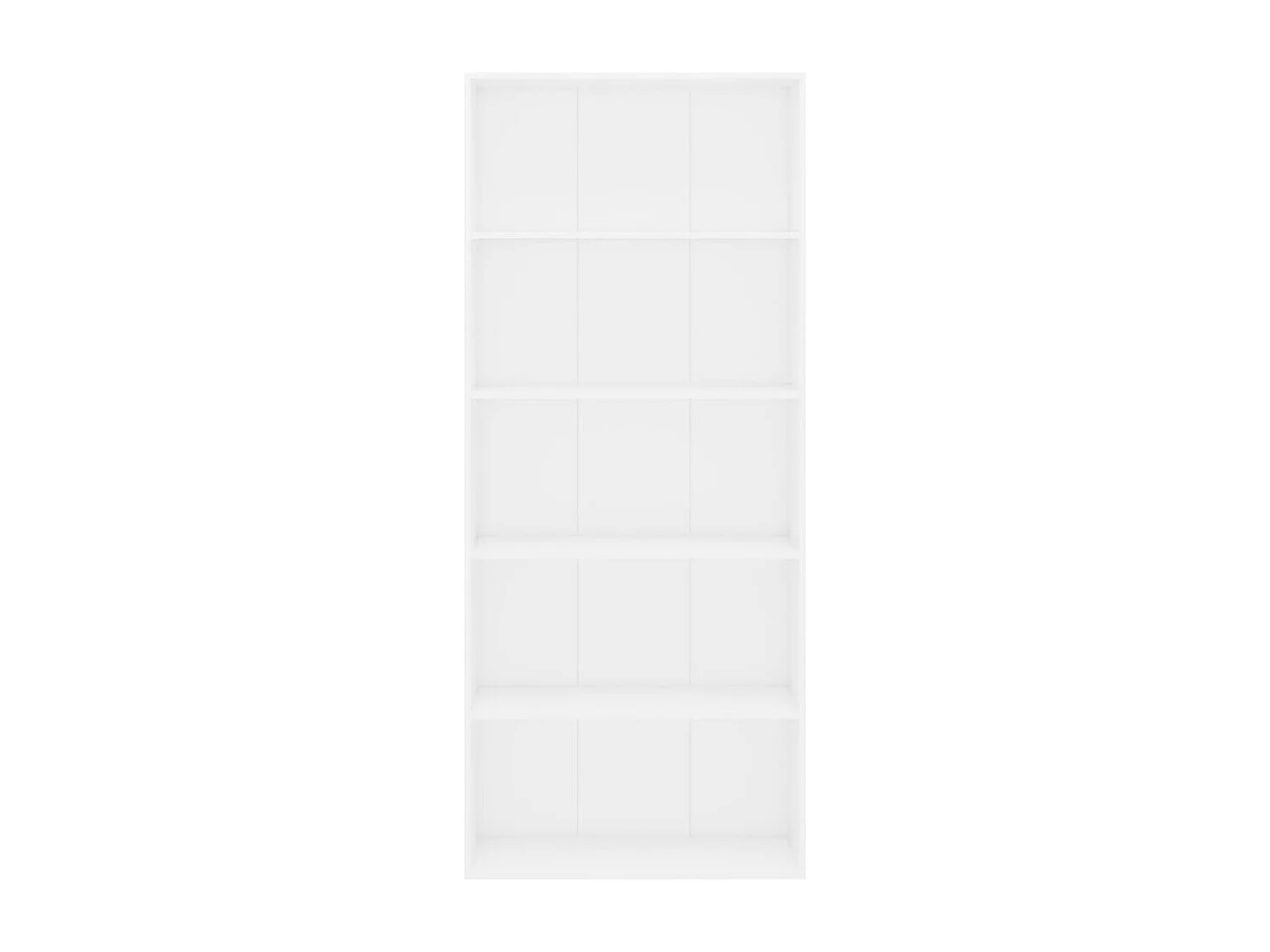 Estante com 5 prateleiras derivados de madeira branco