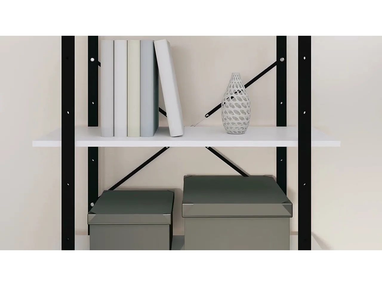 Bücherregal Weiß 80x30x105 cm Holzwerkstoff