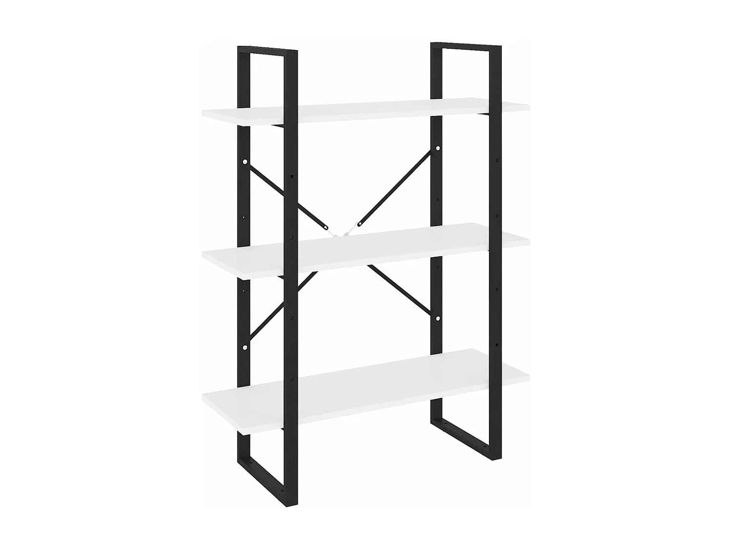 Bücherregal Weiß 80x30x105 cm Holzwerkstoff