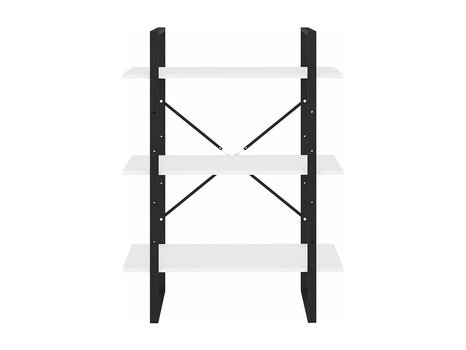 Bücherregal Weiß 80x30x105 cm Holzwerkstoff