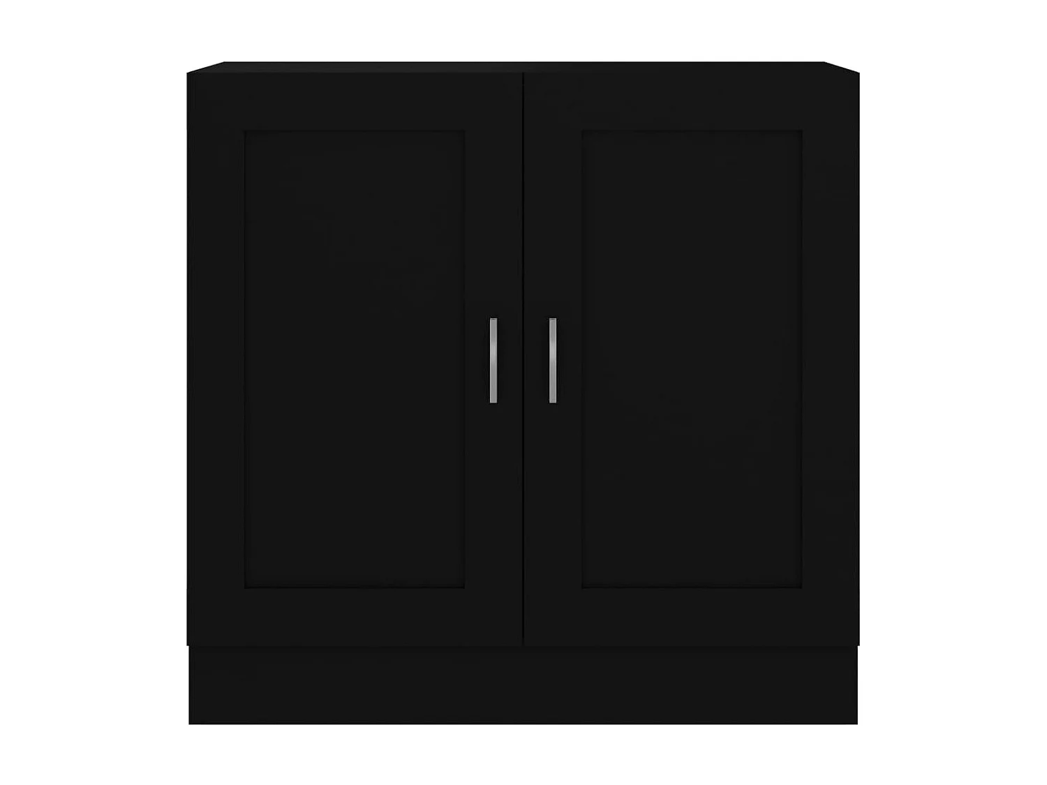 Bibliothèque Noir 82,5x30,5x80 cm Bois d'ingénierie