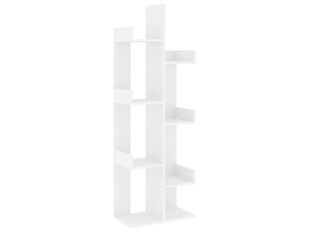 Bücherregal Weiß 48x25,5x140 cm Holzwerkstoff