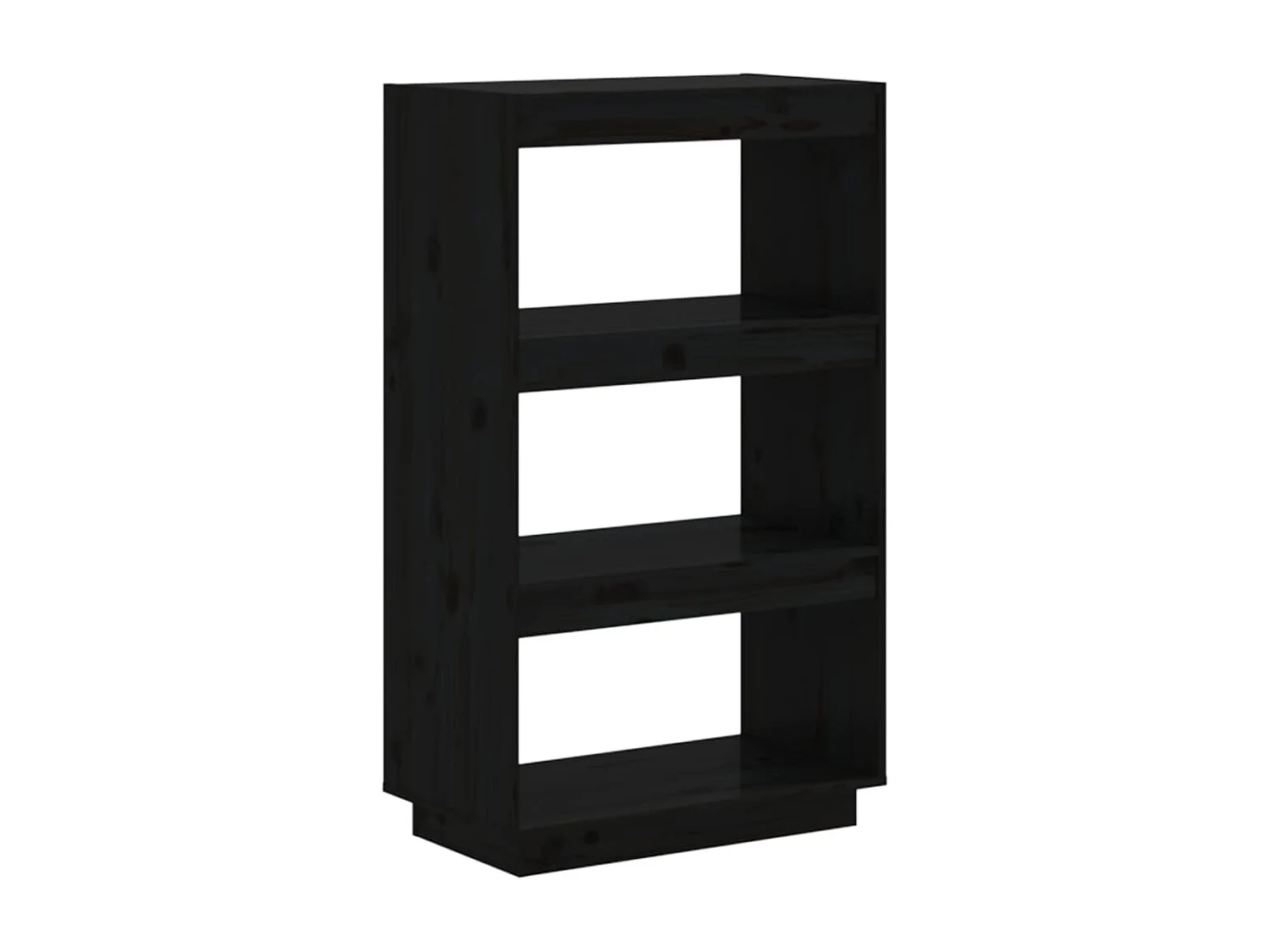 Estantería/divisor de espacios madera pino negro 60x35x103 cm