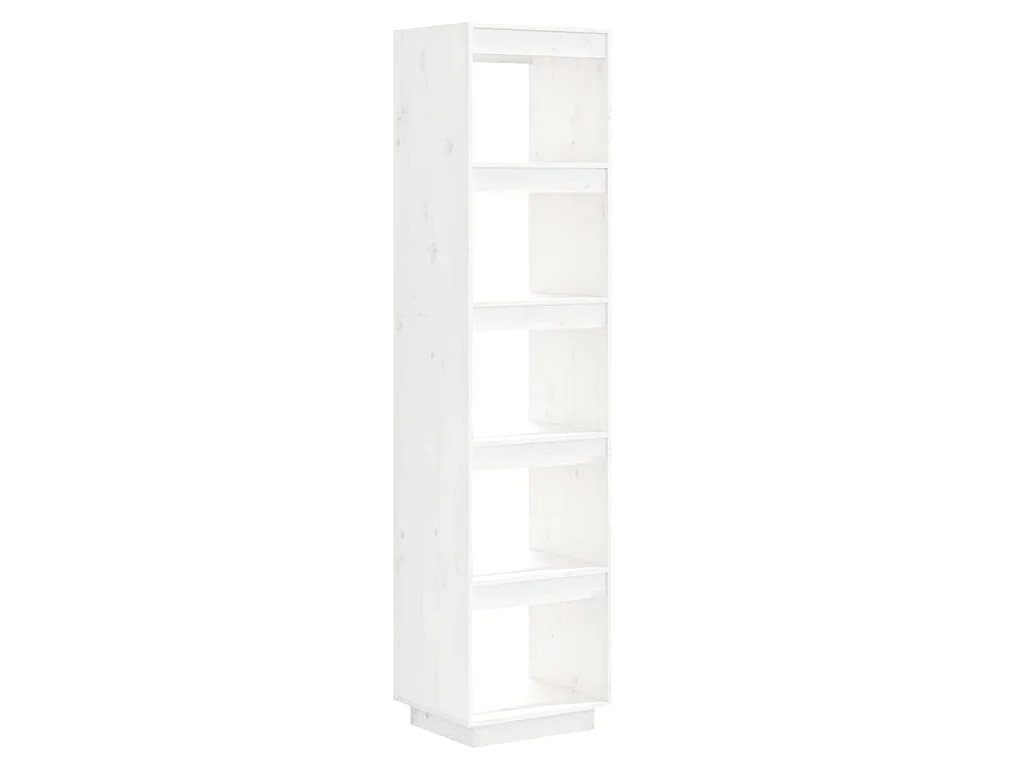 Bibliothèque/Séparateur de pièce Blanc 40x35x167 cm Pin solide