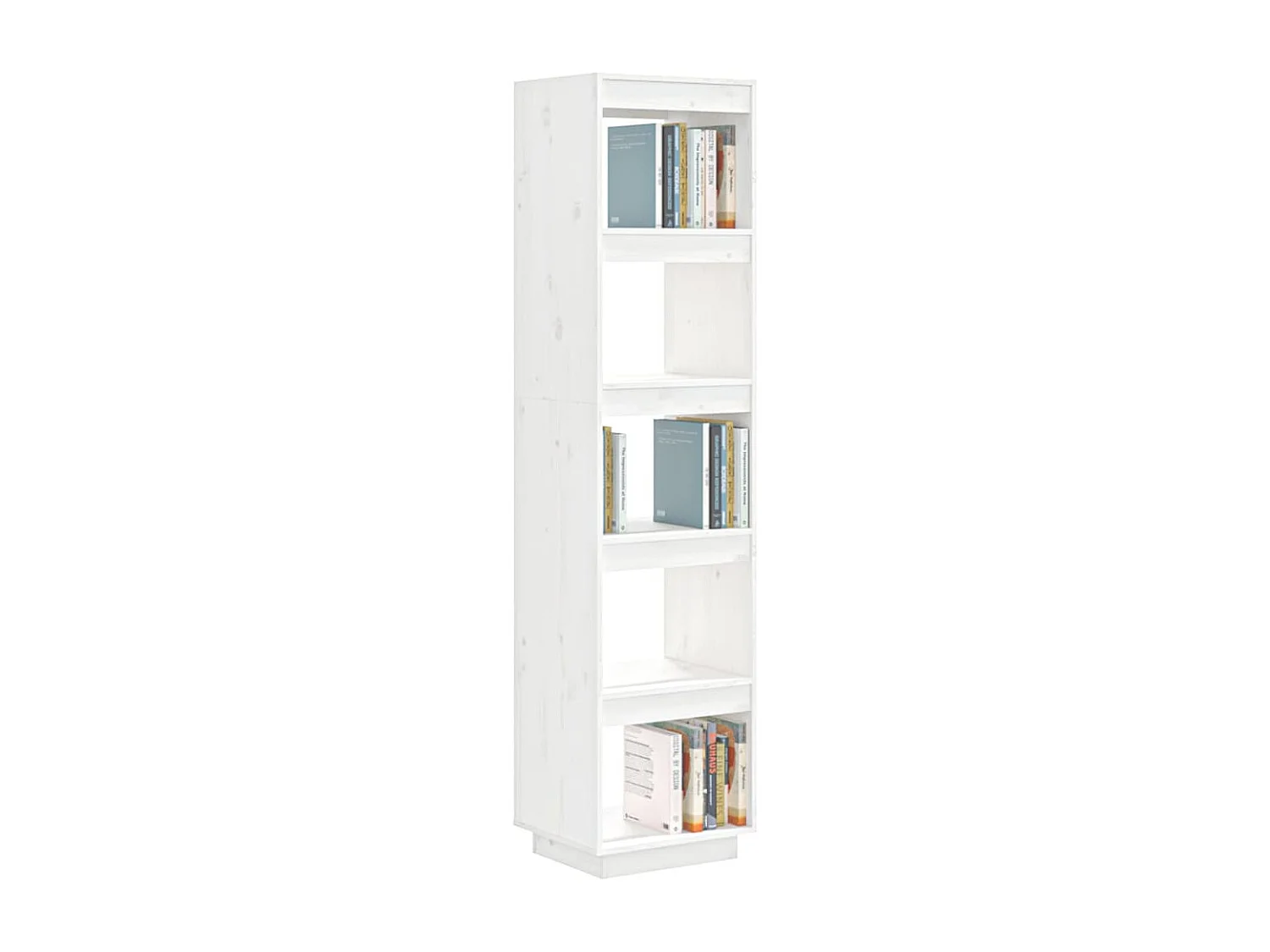 Bibliothèque/Séparateur de pièce Blanc 40x35x167 cm Pin solide