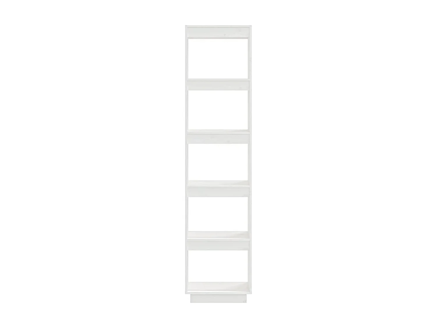 Bibliothèque/Séparateur de pièce Blanc 40x35x167 cm Pin solide