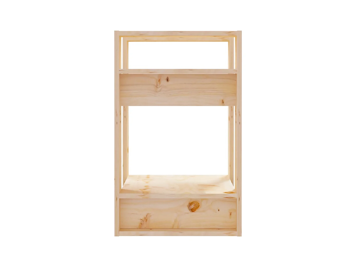 Bücherregal/Raumteiler 41x35x57 cm Massivholz Kiefer